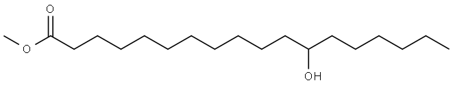 methyl 12-hydroxyoctadecanoate 结构式