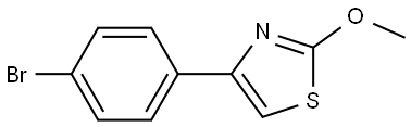 4-(4-bromophenyl)-2-methoxythiazole 结构式