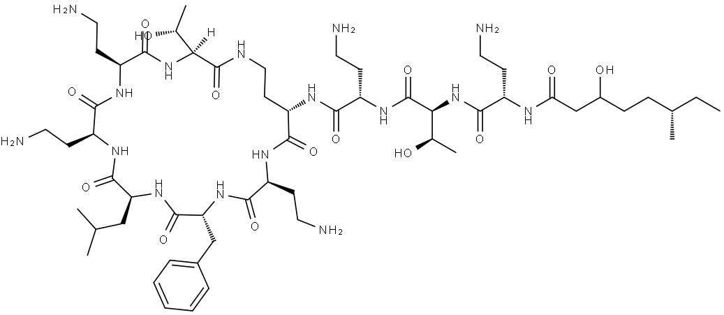 多黏菌素B6 结构式