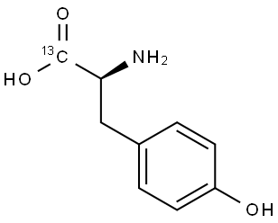 L-Tyrosine-13C 结构式