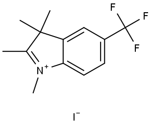 5-(三氟甲基)-1,2,3,3-四甲基-3H-吲哚碘化物 结构式