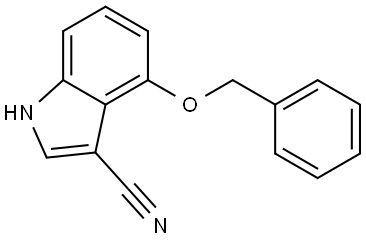 4-(benzyloxy)-1H-indole-3-carbonitrile 结构式