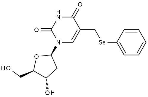 Thymidine, α-(phenylseleno)- 结构式