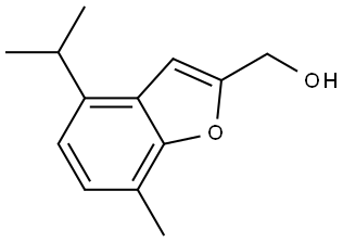 4-isopropyl-7-methylbenzofuran-2-methanol 结构式