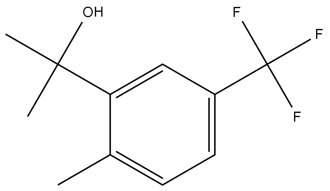 α,α,2-Trimethyl-5-(trifluoromethyl)benzenemethanol 结构式