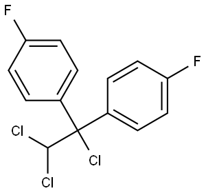 Ethane, 1,2,2-trichloro-1,1-bis(p-fluorophenyl)- (5CI) 结构式