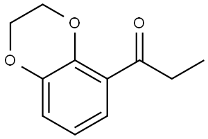 1-(2,3-dihydrobenzo[b][1,4]dioxin-5-yl)propan-1-one 结构式