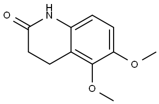 5,6-dimethoxy-3,4-dihydroquinolin-2(1H)-one 结构式