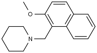 1-[(2-Methoxy-1-naphthalenyl)methyl]piperidine 结构式