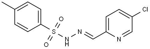 (E)-N'-((5-chloropyridin-2-yl)methylene)-4-methylbenzenesulfonohydrazide 结构式