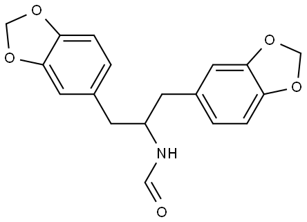 Formamide, N-[2-(1,3-benzodioxol-5-yl)-1-(1,3-benzodioxol-5-ylmethyl)ethyl]- 结构式