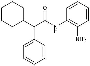 N-(2-Aminophenyl)-2-cyclohexyl-2-phenylacetamide 结构式