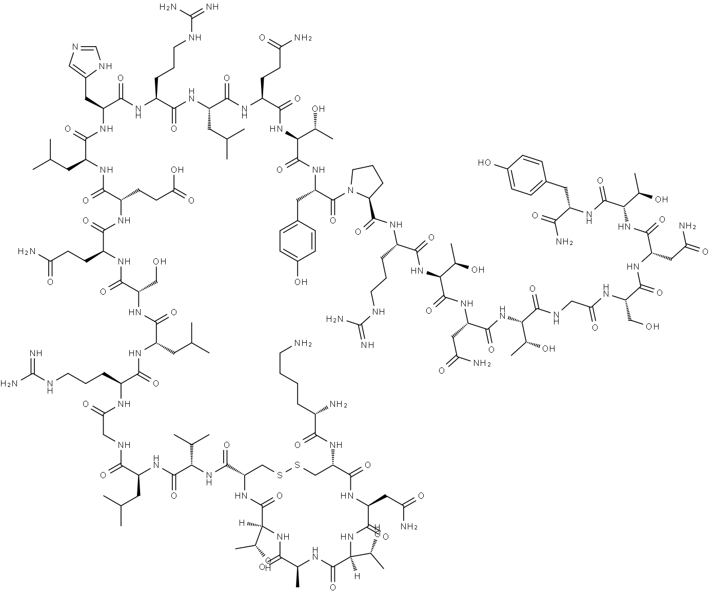 达伐林肽 结构式