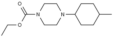 ethyl 4-(4-methylcyclohexyl)piperazine-1-carboxylate 结构式