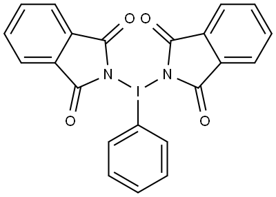 Iodine, bis(1H-isoindole-1,3(2H)-dionato-κN2)phenyl- 结构式