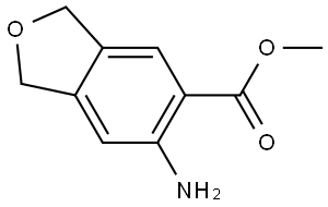 methyl 6-amino-1,3-dihydroisobenzofuran-5-carboxylate 结构式