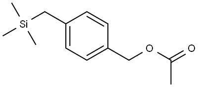 Benzenemethanol, 4-[(trimethylsilyl)methyl]-, 1-acetate 结构式