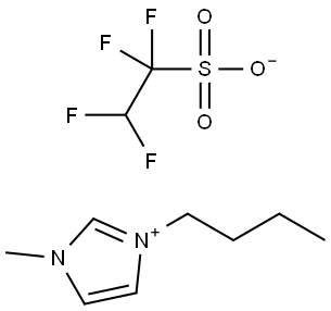 1-丁基-3-甲基咪唑1,1,2,2-四氟乙磺酸盐 结构式