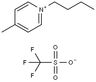 1-丁基-4-甲基吡啶三氟甲磺酸酯 结构式