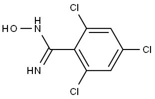 2,4,6-Trichloro-N-hydroxybenzenecarboximidamide 结构式