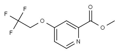 methyl 4-(2,2,2-trifluoroethoxy)picolinate 结构式