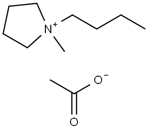 N-丁基-N-甲基吡咯烷醋酸盐 结构式