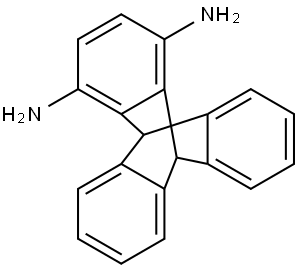 9,10-二氢-9,10[1',2']-苯并蒽-1,4-二胺 结构式