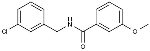 N-[(3-Chlorophenyl)methyl]-3-methoxybenzamide 结构式