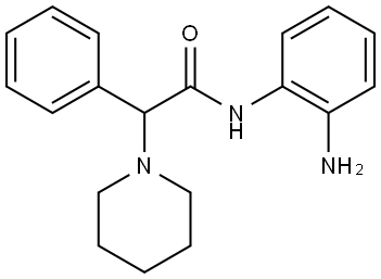 N-(2-Aminophenyl)-2-phenyl-2-piperidin-1-ylacetamide 结构式