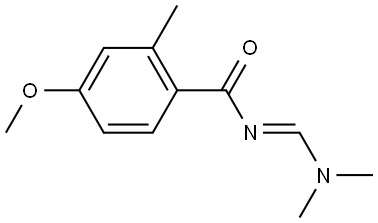 Benzamide, N-[(dimethylamino)methylene]-4-methoxy-2-methyl-, [N(E)]- 结构式