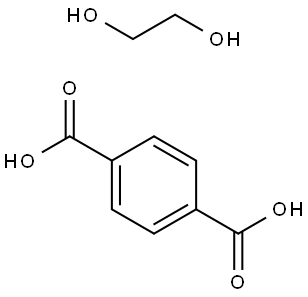 1,4-苯二羧酸盐与乙二醇的聚合物 结构式