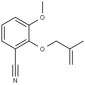 3-Methoxy-2-[(2-methyl-2-propen-1-yl)oxy]benzonitrile 结构式