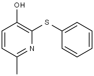 6-Methyl-2-(phenylthio)-3-pyridinol 结构式