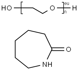 六氢-2H-吖庚因-2-酮与聚乙二醇的聚合物 结构式