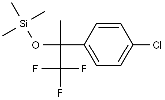 1-(4-chloro-phenyl)-2,2,2-trifluoro-1-methyl-ethoxy]-trimethylsilane 结构式