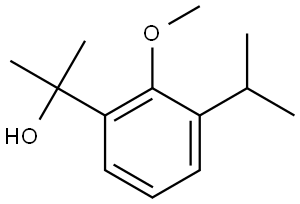 2-(3-isopropyl-2-methoxyphenyl)propan-2-ol 结构式