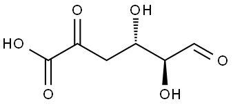 L-erythro-5-Hexulosuronic acid, 4-deoxy- 结构式