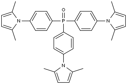 1H-Pyrrole, 1,1',1''-(phosphinylidynetri-4,1-phenylene)tris[2,5-dimethyl- 结构式