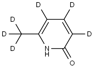 6-(methyl-d3)pyridin-3,4,5-d3-2-ol 结构式