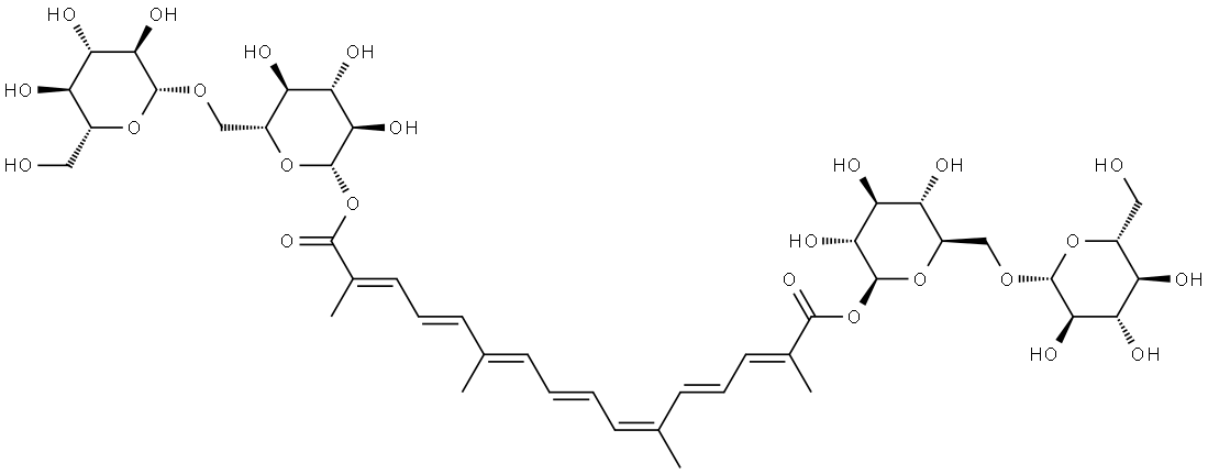 西红花苷杂质1 结构式