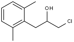 α-(Chloromethyl)-2,6-dimethylbenzeneethanol 结构式