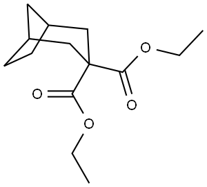 Bicyclo[3.2.1]octane-3,3-dicarboxylic acid, 3,3-diethyl ester 结构式