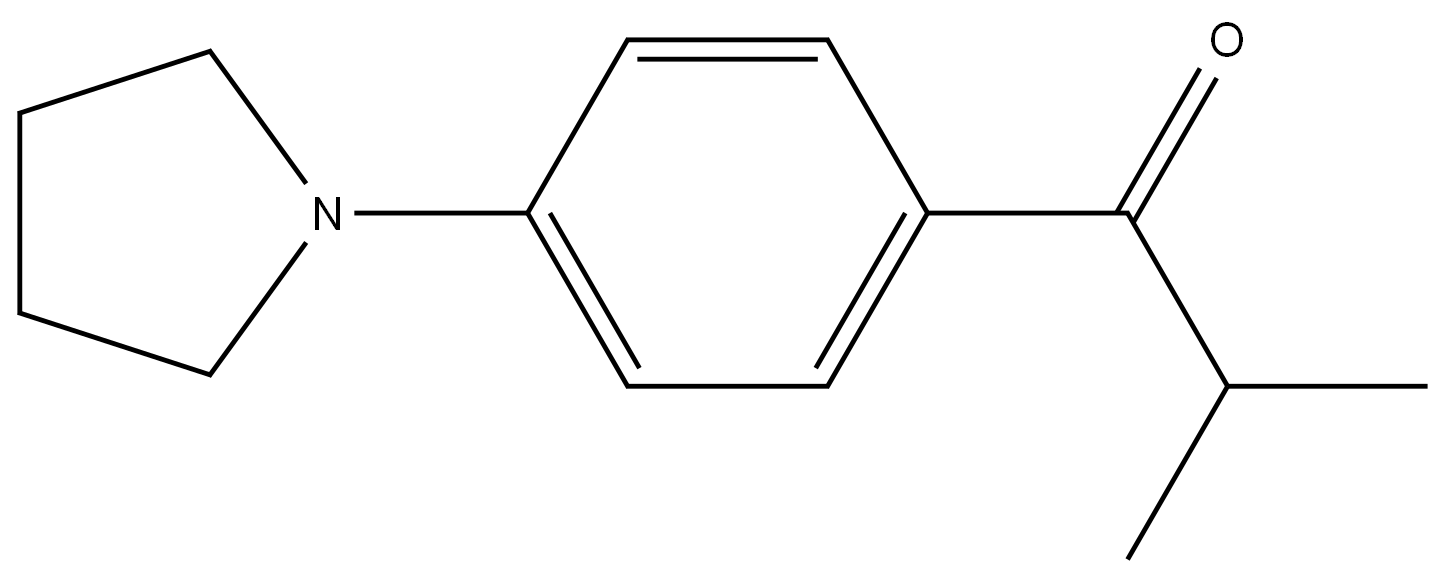 2-methyl-1-(4-(pyrrolidin-1-yl)phenyl)propan-1-one 结构式