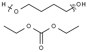 碳酸二乙酯与α-氢-ω-羟基聚(氧-1,4-丁二基)的聚合物 结构式