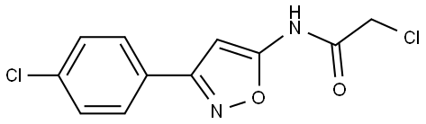 ACETAMIDE, 2-CHLORO-N-[3-(4-CHLOROPHENYL)-5-ISOXAZOLYL]- 结构式