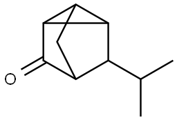 Tricyclo[2.2.1.02,6]heptanone, 5-(1-methylethyl)-, stereoisomer (9CI) 结构式