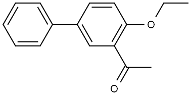 1-(4-ethoxy-[1,1'-biphenyl]-3-yl)ethanone 结构式