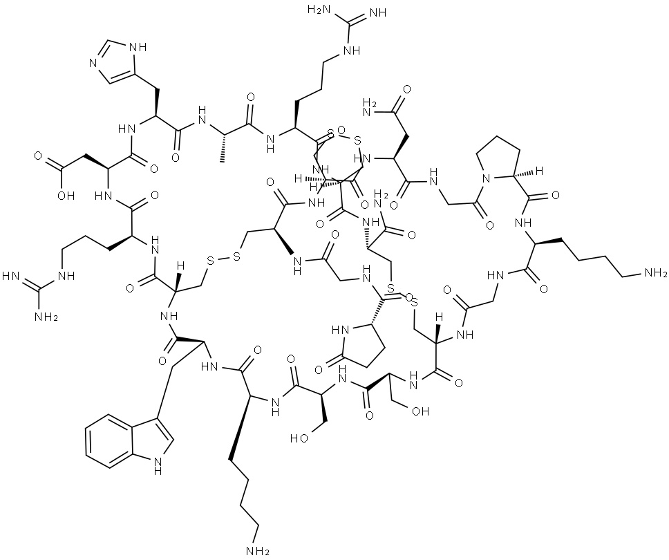 芋螺抗皱素 结构式