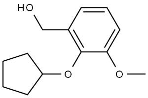 2-(Cyclopentyloxy)-3-methoxybenzenemethanol 结构式