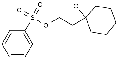 2-(1-hydroxycyclohexyl)ethyl benzenesulfonate 结构式